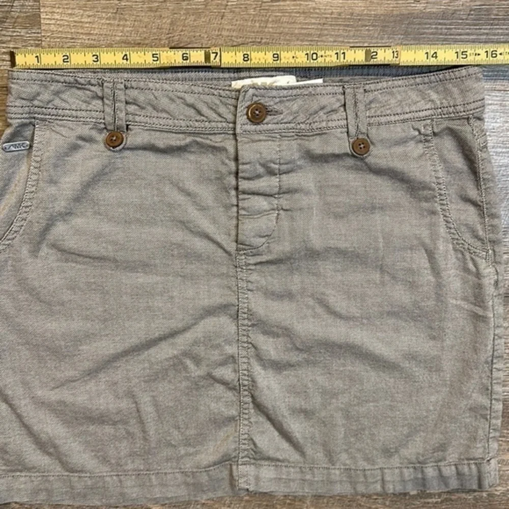 Michael Kors tan brown mini skirt with pockets skirt size 6